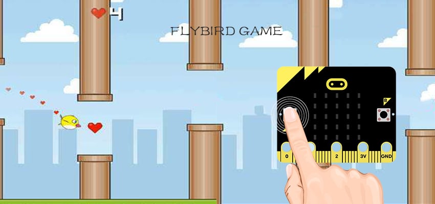 The Flappy Bird must avoid a series of pipe obstacles. Only on