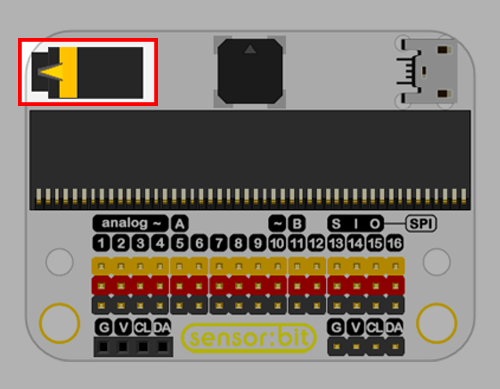 Sensor:bit ：micro:bit用IO拡張ボード